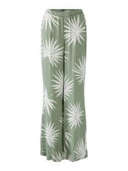 Oui Spodnie w kolorze zielono-białym rozmiar: 38. Zielone spodnie materiałowe Oui, bez wzorów, z materiału, klasyczne, z podwyższonym stanem. Za 347.99 zł.