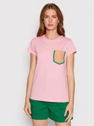 MC2 Saint Barth T-Shirt Nadir P NADI002 03281B Różowy Regular Fit. Czerwone t-shirty MC2 SAINT BARTH, s, bez wzorów, z bawełny, bez kołnierzyka, bez ramiączek. Za 229.99 zł.