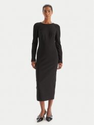 PINKO Sukienka koktajlowa 105670 A2QV Z99 Czarny Regular Fit. Czarne sukienki Pinko, bez wzorów, z syntetyku, wizytowe, bez kołnierzyka, bez ramiączek. Za 1,379.00 zł.