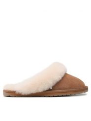 EMU Australia Kapcie Jolie W10015 Brązowy. Brązowe kapcie Emu Australia, bez wzorów, ze skóry. Za 269.99 zł.