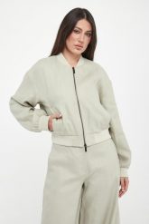 Kurtka damska bomberka lniana ARMANI EXCHANGE. Kurtki Armani Exchange, l, bez wzorów, bez kaptura. Za 1,169.00 zł.