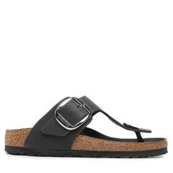 Japonki Birkenstock. Czarne japonki Birkenstock, bez wzorów. Za 399.99 zł.