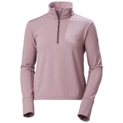 Bluza damska Helly Hansen Versalite Cinched Fleece. Fioletowe bluzy bez kaptura Helly Hansen, bez wzorów, bez kaptura, trekkingowe. Za 319.50 zł.