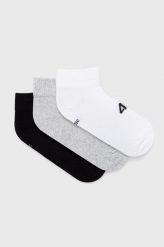4F skarpetki (3-pack) damskie kolor biały. Białe skarpetki 4f, bez wzorów. Za 39.99 zł.