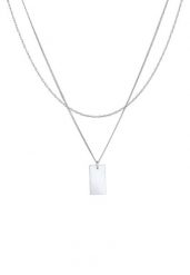 Elli Damski wisior prostokątny Twisted Basic Minimal Trend w srebrze próby 925 Sterling Silver Naszyjniki 1 ct. Szare naszyjniki Elli, z materiału, srebrne. Za 293.99 zł.