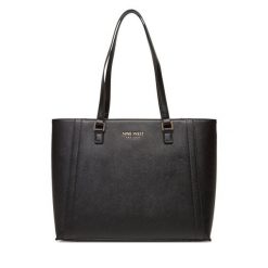Torebka Nine West. Czarne torebki klasyczne Nine West, bez wzorów, klasyczne, bez dodatków. Za 299.99 zł.