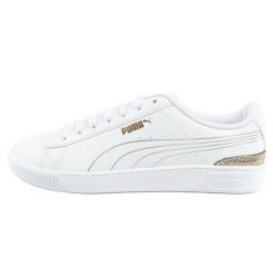 Buty Puma Vikky 395085 01 białe. Białe buty treningowe bez wzorów, ze skóry ekologicznej, bez zapięcia, puma vikky. Za 414.66 zł.