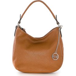 Skórzana torebka w kolorze jasnobrązowym - 30 x 20 x 8 cm. Torebki klasyczne Mia Tomazzi, Anna Morellini & Co. W wyprzedaży za 236.95 zł.