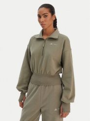 Adidas Bluza JM1101 Zielony Loose Fit. Zielone bluzy adidas, xs, bez wzorów, z bawełny, bez ramiączek, bez kaptura. Za 319.99 zł.