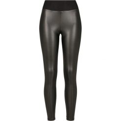 Legginsy Damskie Ze Skóry Ekologicznej Z Wysokim Stanem. Czarne legginsy Urban Classics, bez wzorów, ze skóry ekologicznej, sportowe. Za 137.99 zł.