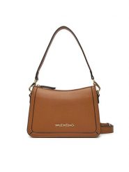Valentino Torebka Ivy VBS8NR13 Brązowy. Brązowe listonoszki Valentino, bez wzorów, ze skóry, bez dodatków. Za 409.99 zł.