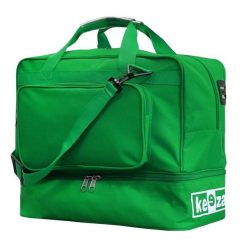 Torba piłkarska sportowa KEEZA Genoa z dodatkową usztywnioną komorą na buty 80L. Zielone buty treningowe KEEZA, bez wzorów. Za 164.00 zł.