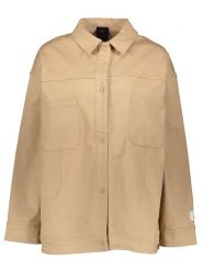 Air Jordan Kurtka przejściowa "Trucker" w kolorze beżowym rozmiar: S. Brązowe kurtki AIR JORDAN, s, bez wzorów, bez kaptura. Za 264.15 zł.