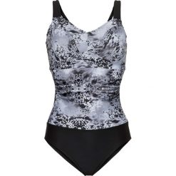 Kostium kąpielowy "minimizer" bonprix czarno-szary. Bielizna modelująca marki bonprix. Za 79.99 zł.