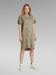 G-Star Sukienka w kolorze khaki rozmiar: XS. Brązowe sukienki G-Star, xs, bez wzorów, z bawełny, retro, bez kołnierzyka, bez ramiączek, midi. Za 132.05 zł.
