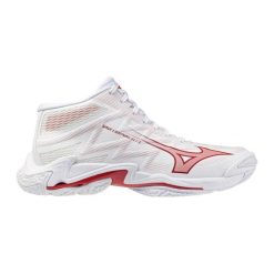 Damskie buty halowe Mizuno Wave Lightning Elite. Białe buty do biegania Mizuno, bez wzorów, z materiału, bez zapięcia, do biegania, mizuno wave. Za 449.99 zł.