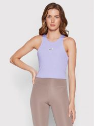 Sprandi Top SP22-TPD102 Fioletowy Slim Fit. Fioletowe topy Sprandi, s, bez wzorów, z syntetyku, bez kołnierzyka, bez ramiączek. Za 139.99 zł.