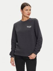 Wrangler Bluza 112356510 Czarny Regular Fit. Czarne bluzy Wrangler, m, bez wzorów, z bawełny, bez ramiączek, bez kaptura. Za 179.99 zł.