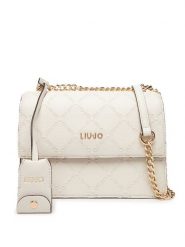 Liu Jo Torebka Ecs M Crossbody AF5055 E0538 Écru. Kopertówki Liu Jo, bez wzorów, ze skóry, wizytowe, bez dodatków. Za 629.99 zł.
