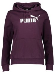 Puma Bluza "Essential Logo" w kolorze fioletowym rozmiar: L. Różowe bluzy Puma, l, bez wzorów, bez ramiączek, z kapturem. Za 154.43 zł.