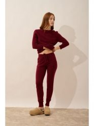 Just Cashmere Kaszmirowy sweter "Janice" w kolorze bordowym rozmiar: XL. Czerwone swetry Just Cashmere, xl, bez wzorów, z kaszmiru, bez ramiączek. Za 369.99 zł.