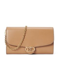 Torebka LAUREN RALPH LAUREN. Brązowe kopertówki Lauren Ralph Lauren, bez wzorów, wizytowe, bez dodatków. Za 549.99 zł.