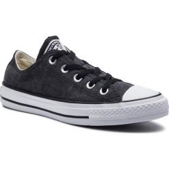 Trampki CONVERSE - Ctas Ox 164287C Black/White/Black. Czarne trampki Converse, bez wzorów, z gumy, bez zapięcia. W wyprzedaży za 229.00 zł.