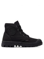 Palladium Trapery Pampa HI 92352-060 Czarny. Czarne traperki Palladium, bez wzorów, z materiału, bez obcasa, bez zapięcia. Za 259.99 zł.