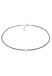 Elli Damski choker krzyż z nylonem ze srebra próby 925 Sterling Silver Naszyjniki 1 ct. Szare naszyjniki Elli, z materiału, srebrne. Za 178.99 zł.