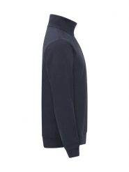 Clique Miami Half Zip bluza unisex z bawełną i recyklingiem – Dark Navy. Niebieskie bluzy CLIQUE, xl, bez wzorów, z bawełny, bez kaptura, na golfa. Za 189.36 zł.