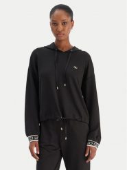 Liu Jo Sport Bluza TF5285 J4747 Czarny Regular Fit. Czarne bluzy bez kaptura Liu Jo Sport, s, bez wzorów, z syntetyku, bez kaptura. Za 679.99 zł.