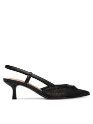 Guess Czółenka FLJYNO FAL05 Czarny. Czarne czółenka Guess, z aplikacjami, z materiału, bez obcasa, bez zapięcia. Za 549.99 zł.