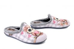 MANITU 320291-91 hellgrau, kapcie damskie. Szare kapcie Manitu, bez wzorów. Za 169.92 zł.