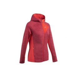 Polar turystyczny MH900 damski. Czerwone bluzy z polaru QUECHUA, l, bez wzorów, z elastanu. Za 99.99 zł.