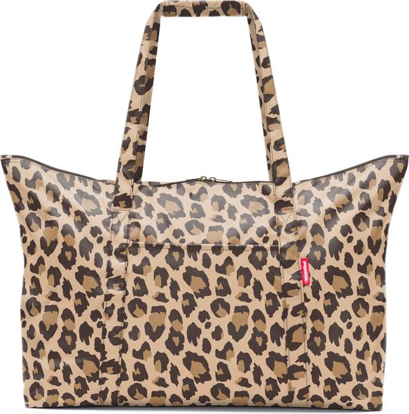 Torba Mini Maxi Travelbag w panterkę brązowa. Brązowe torby podróżne Reisenthel, bez wzorów. Za 119.00 zł.