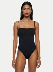 Calvin Klein Swimwear Strój kąpielowy LV00Q62709 Czarny. Czarne stroje jednoczęściowe Calvin Klein Swimwear, bez wzorów, z syntetyku. Za 449.99 zł.