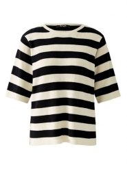 Miss Lagotte Sweter w kolorze kremowo-czarnym rozmiar: 38. Brązowe swetry Miss Lagotte, bez wzorów, ze splotem, bez ramiączek. Za 126.99 zł.