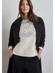 Street One Sweter w kolorze kremowym rozmiar: 42. Brązowe swetry Street One, bez wzorów, z bawełny, street, bez ramiączek. Za 140.86 zł.