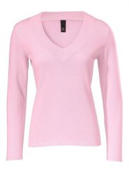 Heine Sweter w kolorze jasnoróżowym rozmiar: 42. Różowe swetry Heine, bez wzorów, z bawełny, bez ramiączek. Za 78.99 zł.