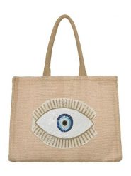 BLE Shopper bag w kolorze beżowym - 42 x 32 x 12 cm rozmiar: onesize. Brązowe shopper bag BLE, bez wzorów, z materiału, na ramię, bez dodatków. Za 77.95 zł.