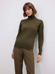 BGN Golf w kolorze ciemnozielonym rozmiar: 38. Zielone swetry BGN, bez wzorów, bez ramiączek. Za 162.87 zł.