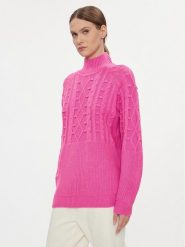 Silvian Heach Sweter GPA23251LU Różowy Regular Fit. Czerwone swetry Silvian Heach, xxs, bez wzorów, z syntetyku, bez ramiączek. Za 539.99 zł.