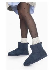 ISLAND BOOT Botki zimowe "Caspian" w kolorze granatowym rozmiar: 36. Niebieskie botki Island Boot, bez wzorów, z materiału, bez obcasa, bez zapięcia. Za 125.25 zł.