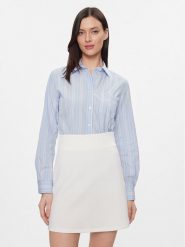 Weekend Max Mara Koszula Bahamas 2415111121 Błękitny Regular Fit. Niebieskie koszule Weekend Max Mara, bez wzorów, z bawełny, bez kołnierzyka, bez ramiączek. Za 449.99 zł.