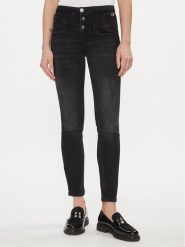 Liu Jo Jeansy UA4014 D4391 Czarny Skinny Fit. Czarne jeansy Liu Jo, bez wzorów, z bawełny. Za 199.99 zł.