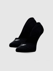 4F Skarpetki casual niewidoczne (2-pack) damskie - czarne 35-38. Czarne skarpetki 4f, bez wzorów, z bawełny. Za 39.99 zł.