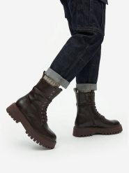 G-Star Raw Trzewiki EO-GEDIZ-8090-25 Brązowy. Brązowe botki G-Star, bez wzorów, ze skóry, retro, bez obcasa, na płaskiej podeszwie, bez zapięcia. Za 479.99 zł.