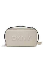 DKNY Torebka R44EZI35 Écru. Listonoszki DKNY, bez wzorów, ze skóry, bez dodatków. Za 349.99 zł.