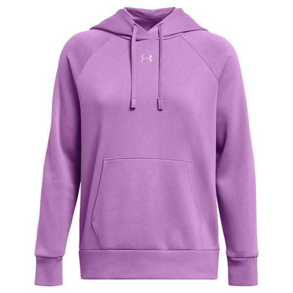 Damska Bluza Z Kapturem Rival Fleece Hoodie. Fioletowe bluzy Under Armour, m, bez wzorów, z kapturem. Za 336.99 zł.