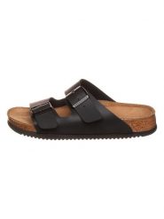 Birkenstock Klapki "Arizona Prof" w kolorze czarnym rozmiar: 43. Czarne klapki Birkenstock, bez wzorów, klasyczne, z otwartym noskiem, bez obcasa, bez zapięcia. Za 184.02 zł.
